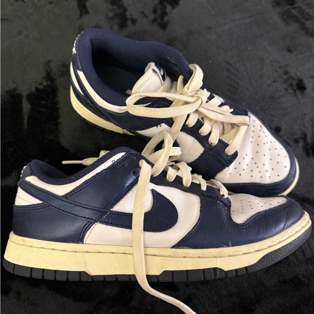 Nike Women's Navy and White Sneakers